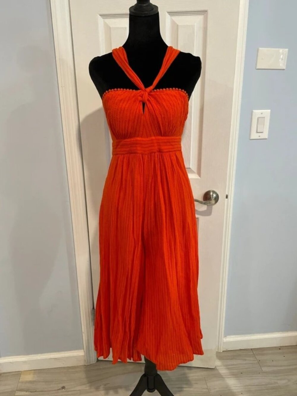 Anthropologie Maeve Women’s Red Strappy Midi Dress 0 NWT